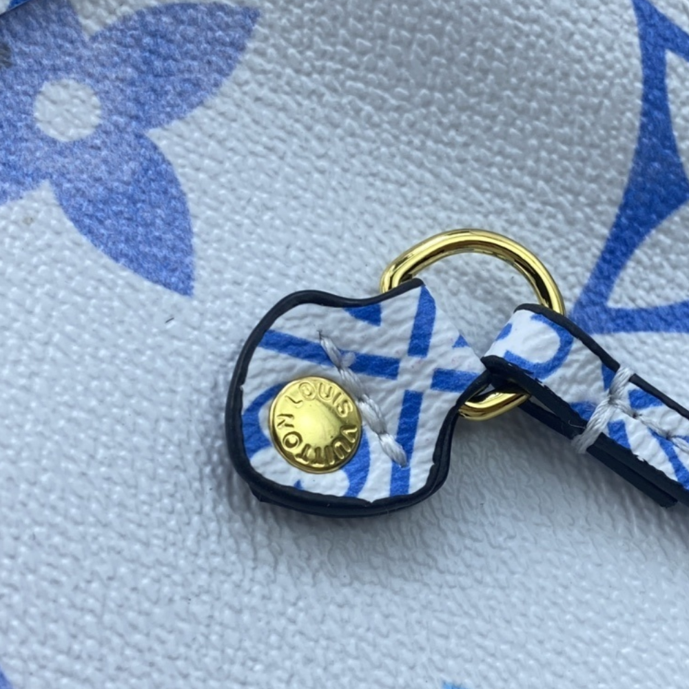 Louis Vuitton Neverfull By The Pool MM Blue 12.2 Inches M22979