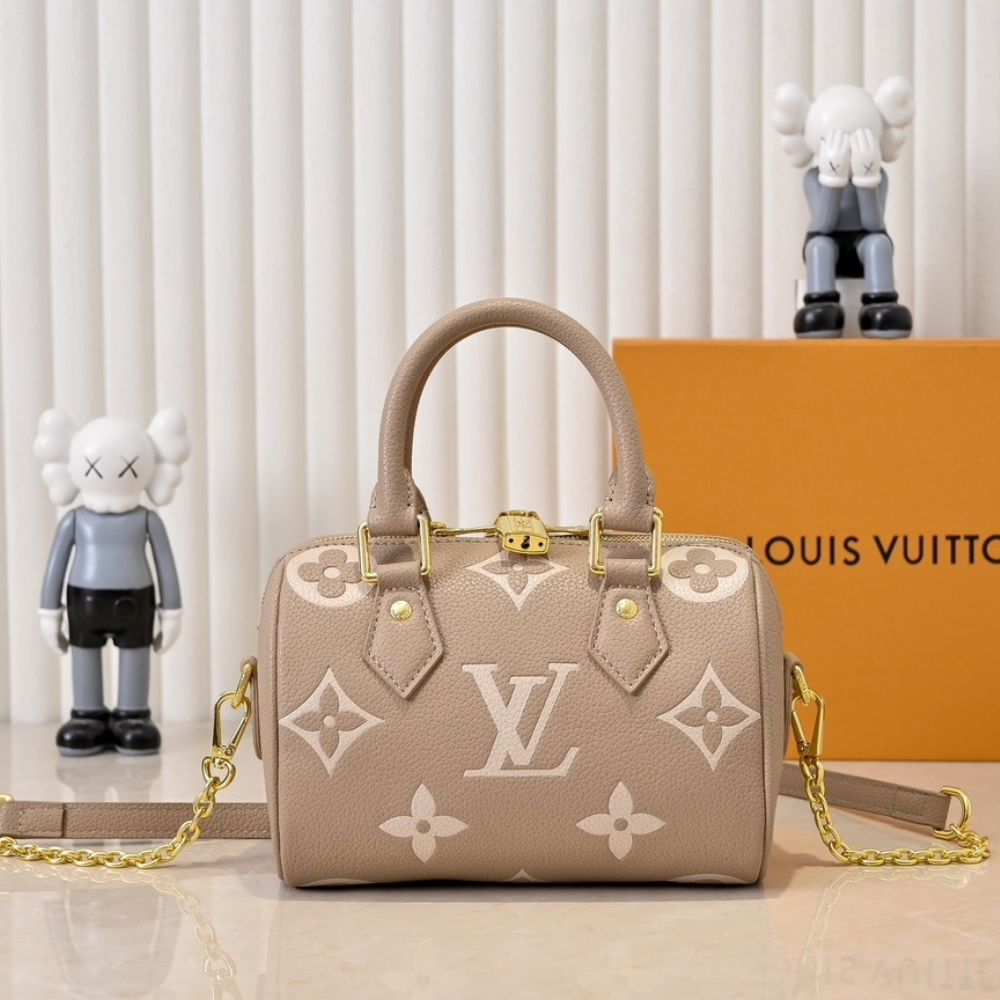 Louis Vuitton Nano Speedy Tourterelle Beige 6.3 Inches M82890