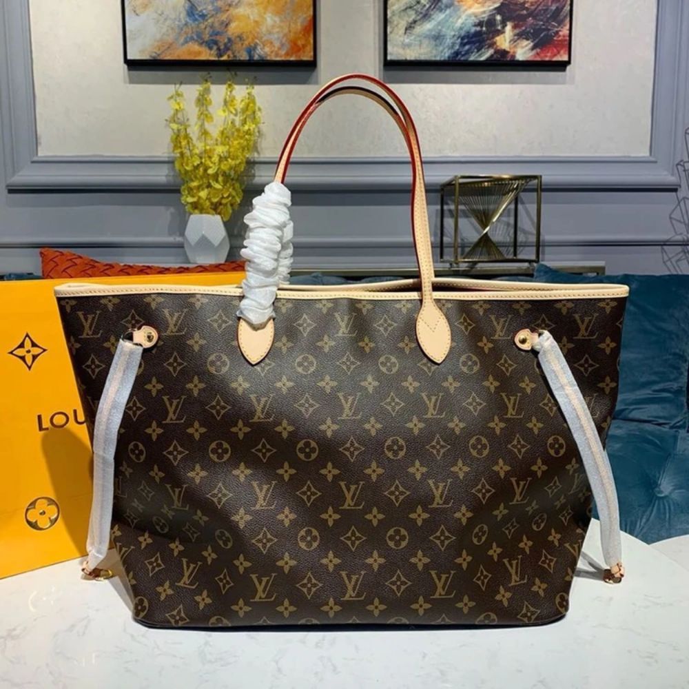 Louis Vuitton Neverfull GM Tote Bag Monogram Canvas Red M40991
