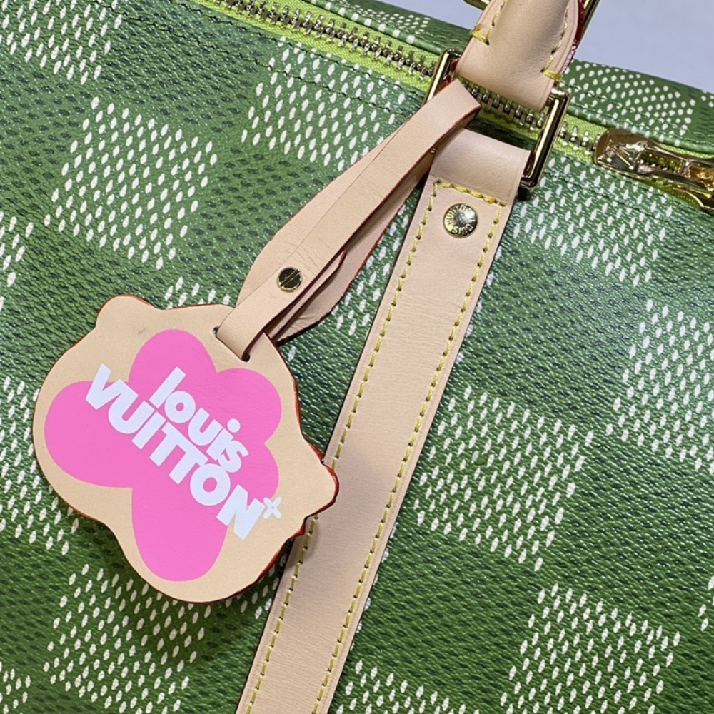 Louis Vuitton Keepall Bandoulière 50 Bag Green 19.7 Inches N40667