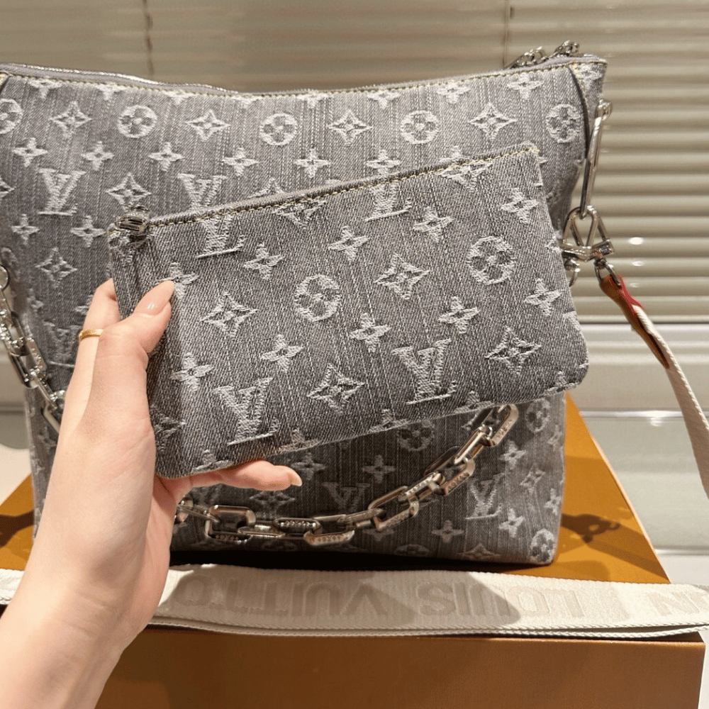 Louis Vuitton Coussin PM Denim Grey 11.8 Inches