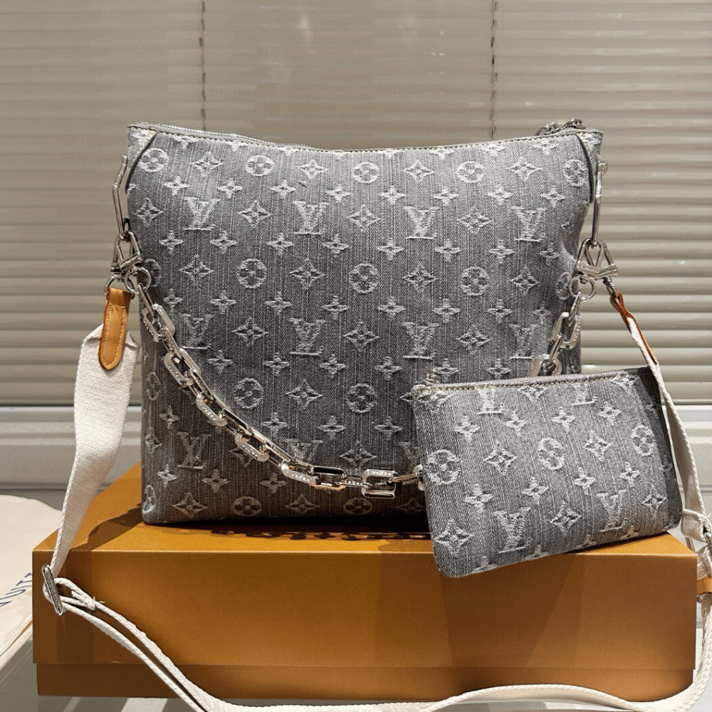 Louis Vuitton Coussin PM Denim Grey 11.8 Inches