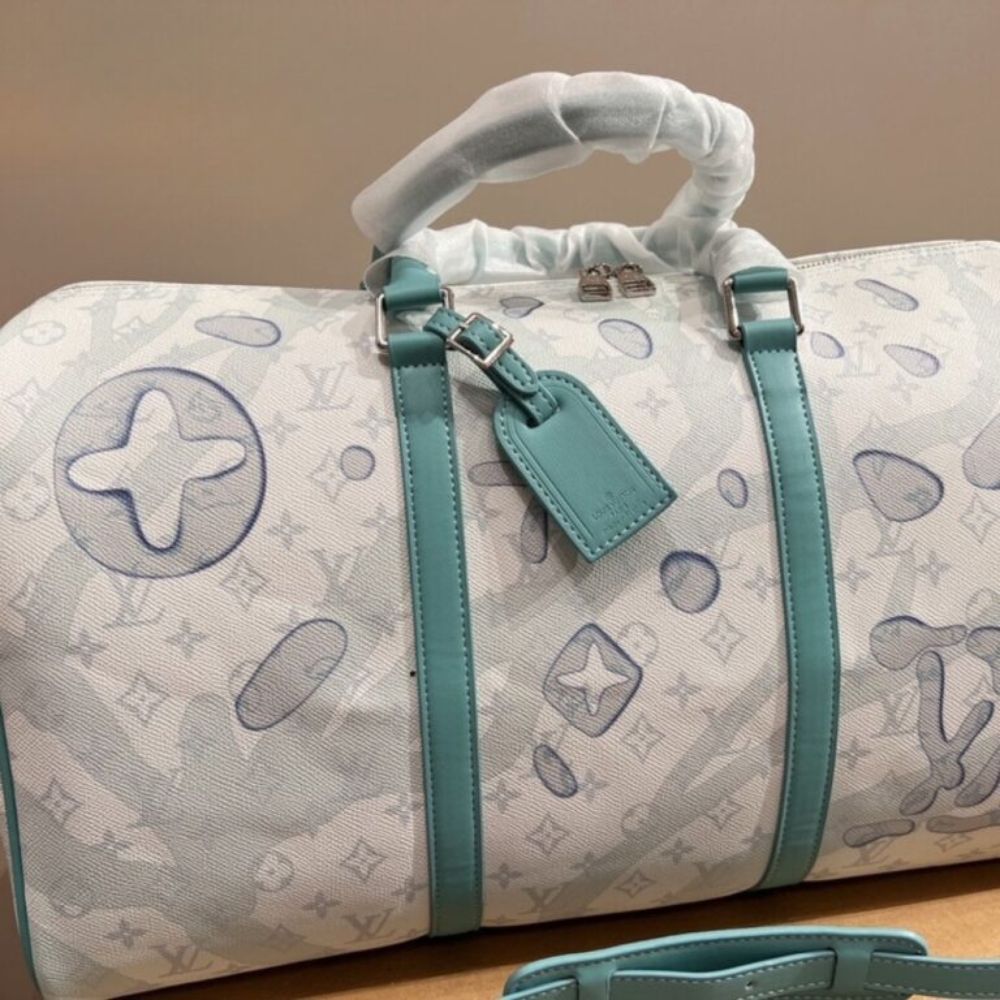 Louis Vuitton Keepall Bandouliere 50 Crystal Blue 19.7 Inches M22570