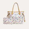 Louis Vuitton Neverfull MM Monogram Multicolore White 12.2 Inches M40156