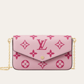 Louis Vuitton Felicie Pochette Monogram Empreinte Pink 8.3 Inches M80498