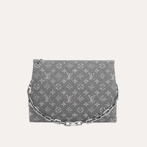 Louis Vuitton Coussin PM Denim Gray 11 Inches M12347