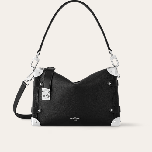 Louis Vuitton Side Trunk MM Black Grainy 9.3 Inches M25160