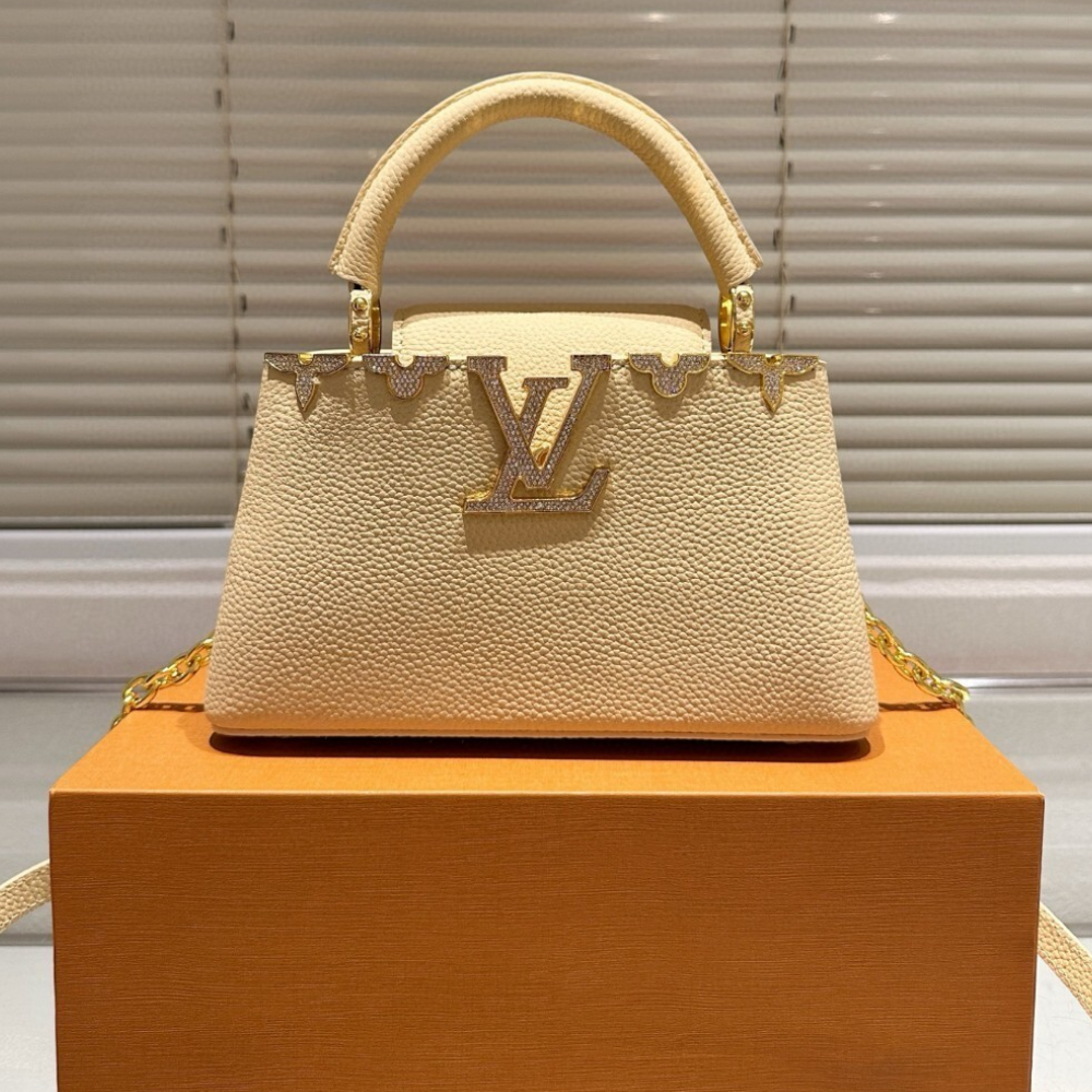 Louis Vuitton Capucines Nano Bag Ivory Beige 8.7 Inches