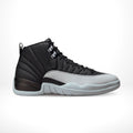 Air Jordan 12 Retro Barons Black Wolf Grey